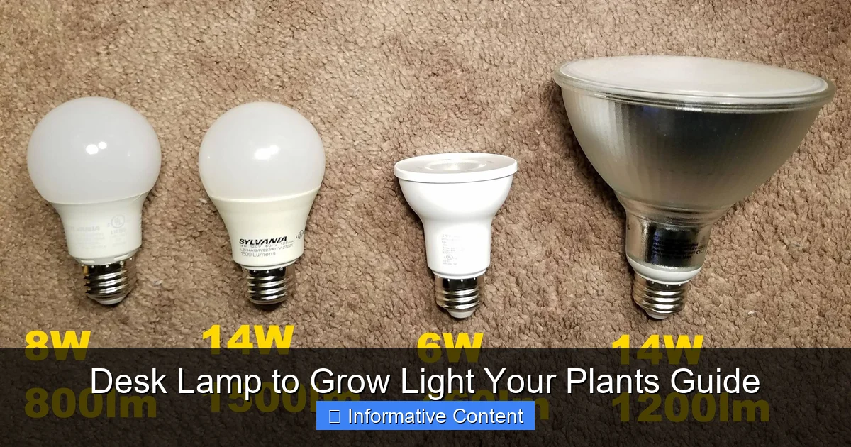 Desk Lamp to Grow Light Your Plants Guide