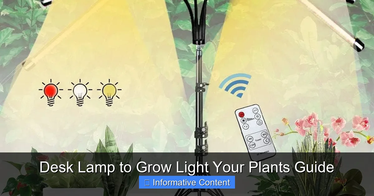Desk Lamp to Grow Light Your Plants Guide