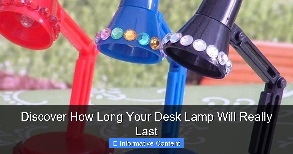 Discover How Long Your Desk Lamp Will Really Last