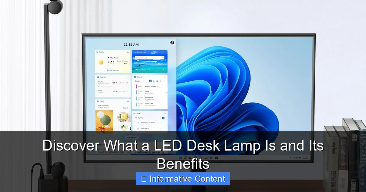 Discover What a LED Desk Lamp Is and Its Benefits