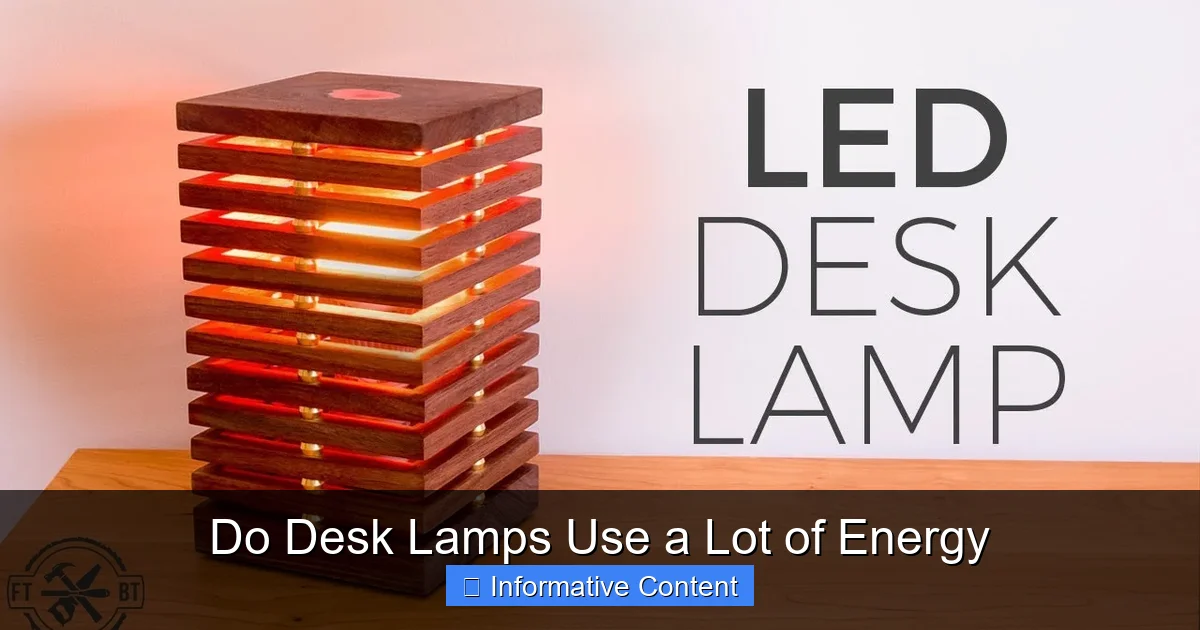 Do Desk Lamps Use a Lot of Energy