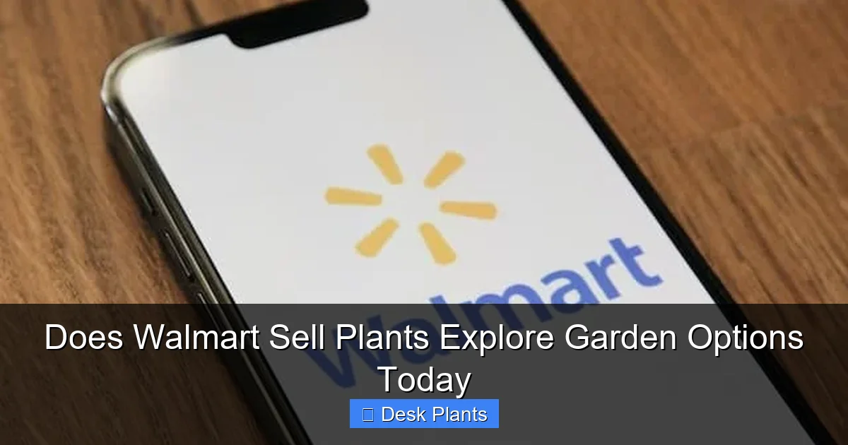 Does Walmart Sell Plants Explore Garden Options Today