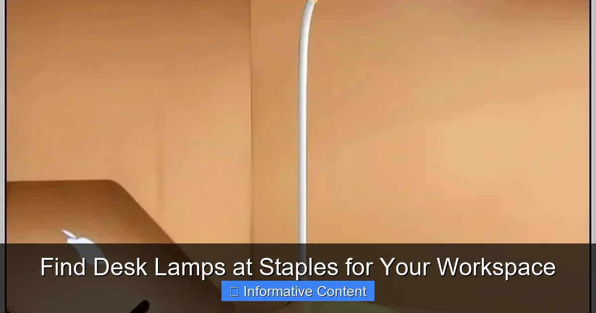 Find Desk Lamps at Staples for Your Workspace