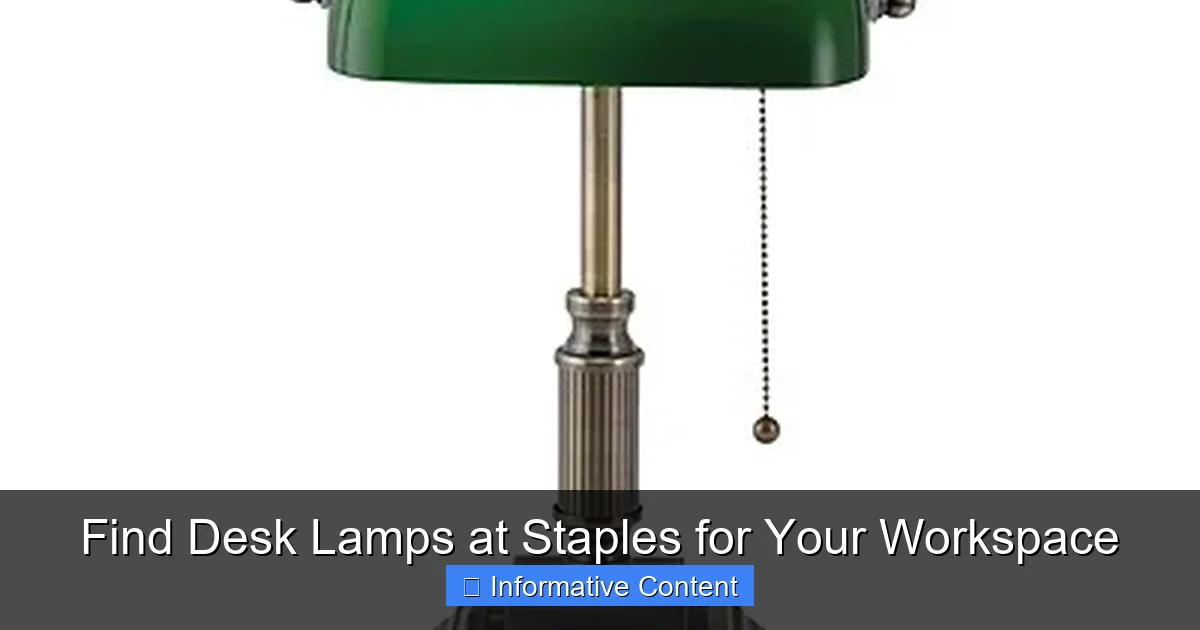 Find Desk Lamps at Staples for Your Workspace