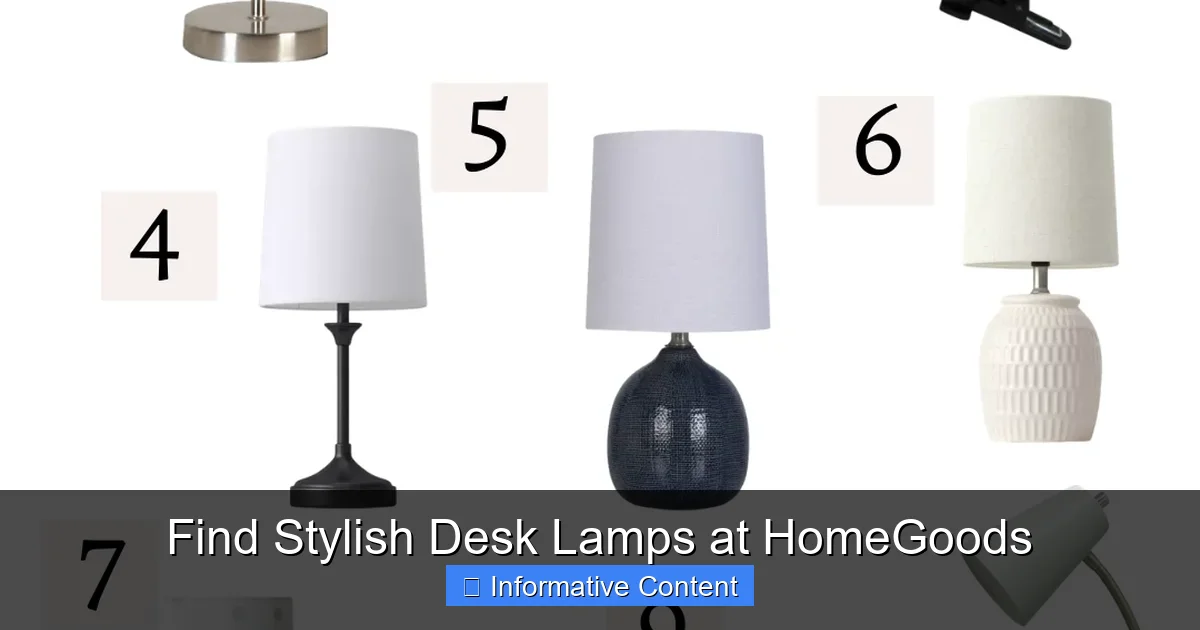 Find Stylish Desk Lamps at HomeGoods