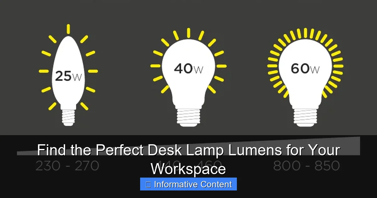 Find the Perfect Desk Lamp Lumens for Your Workspace