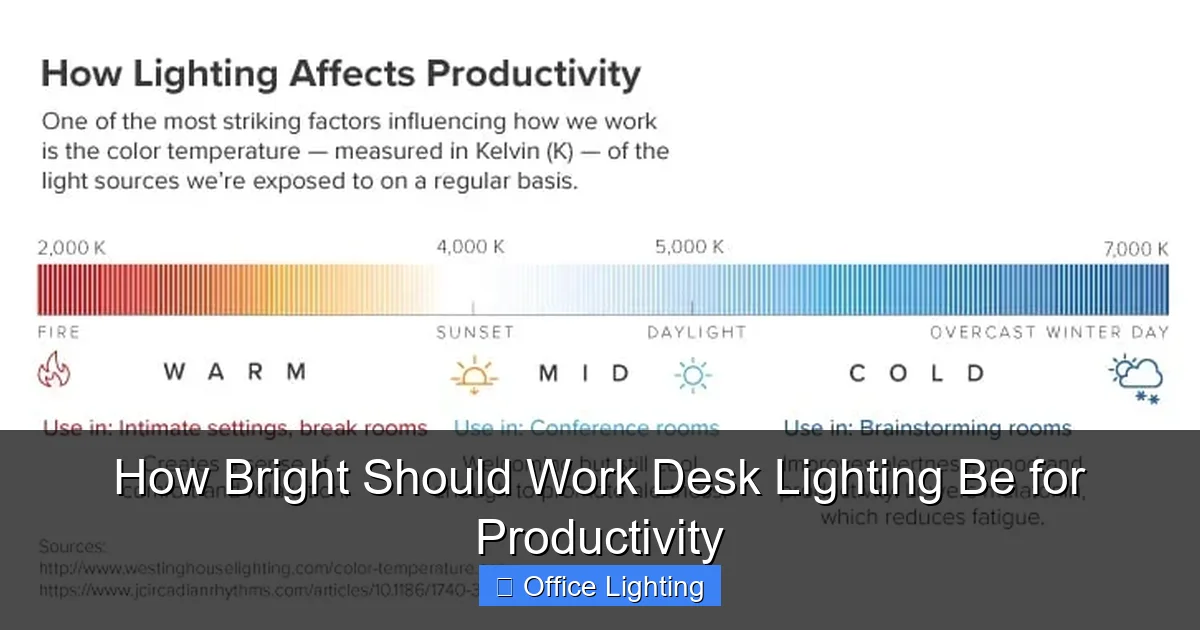 How Bright Should Work Desk Lighting Be for Productivity