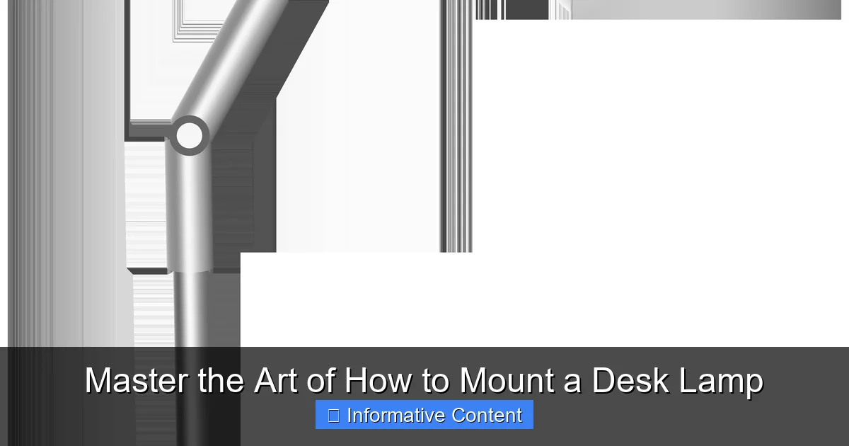 Master the Art of How to Mount a Desk Lamp