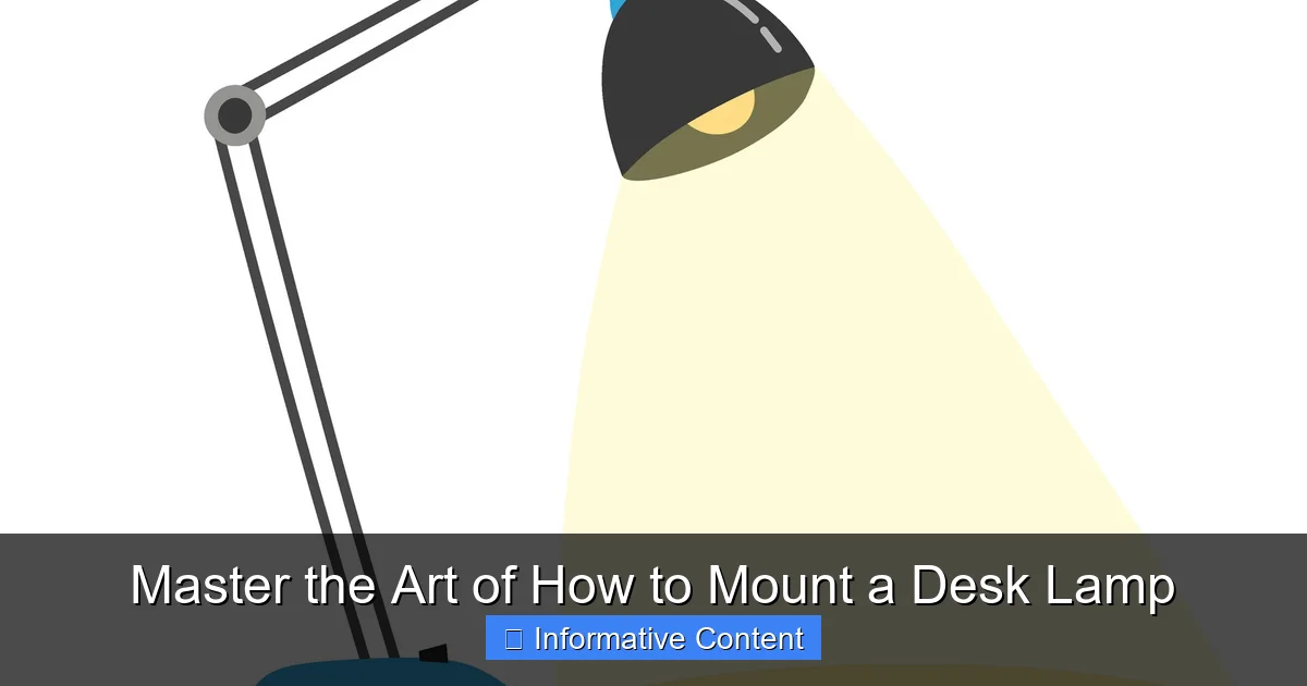 Master the Art of How to Mount a Desk Lamp