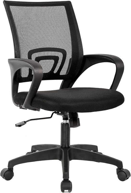 BestOffice Ergonomic Mid Back Mesh Swivel Desk Chair with Lumbar Suppo