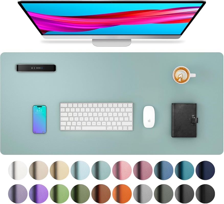 Aothia Best Affordable Waterproof PU Leather Desk Pad Protector