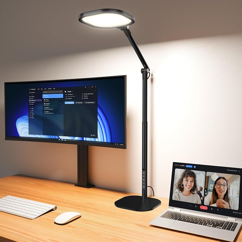 Best Tall LED Desk Lamp for Office with Base: Flexible, Adjustable, Me