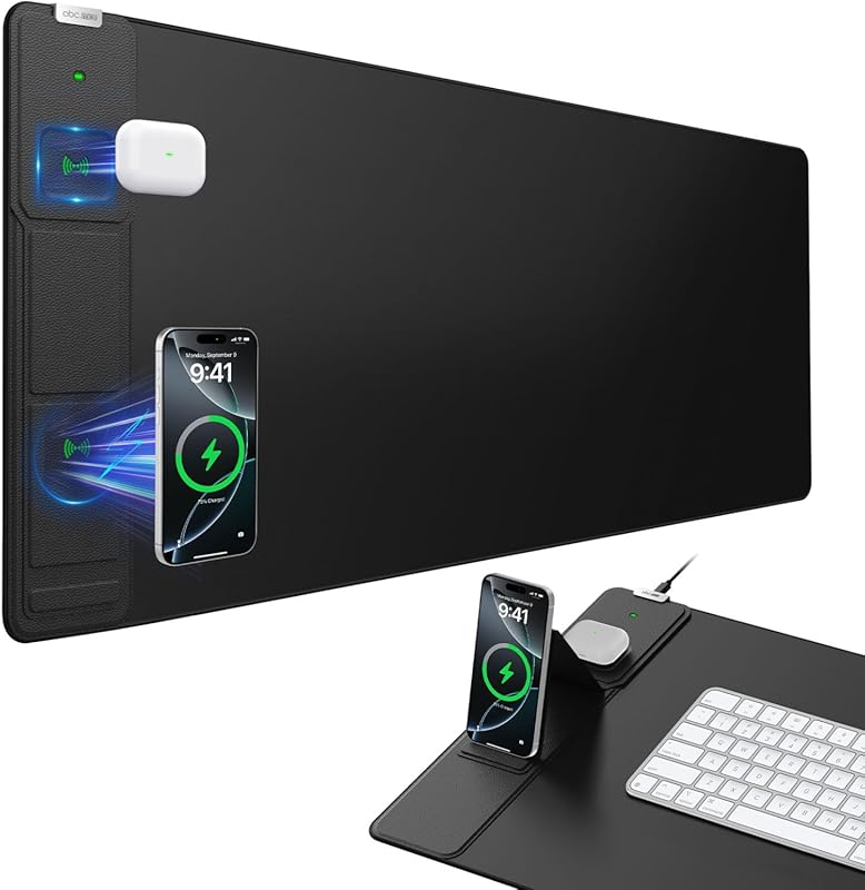 Large Wireless Charging Desk Mat
