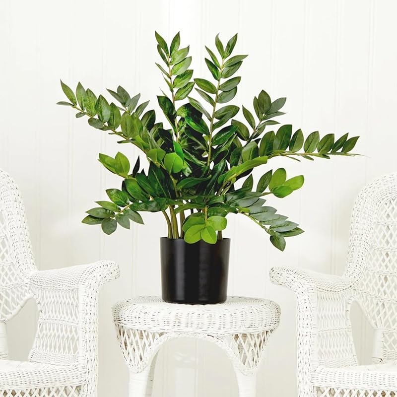 Large Artificial ZZ Plant in Pot for Low Light Home Office Desk Decor