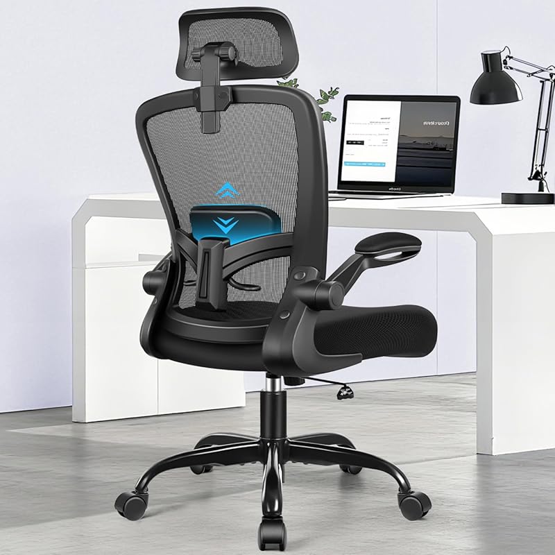 Ergonomic High Back Swivel Office Gaming Chair with Adjustable Lumbar 