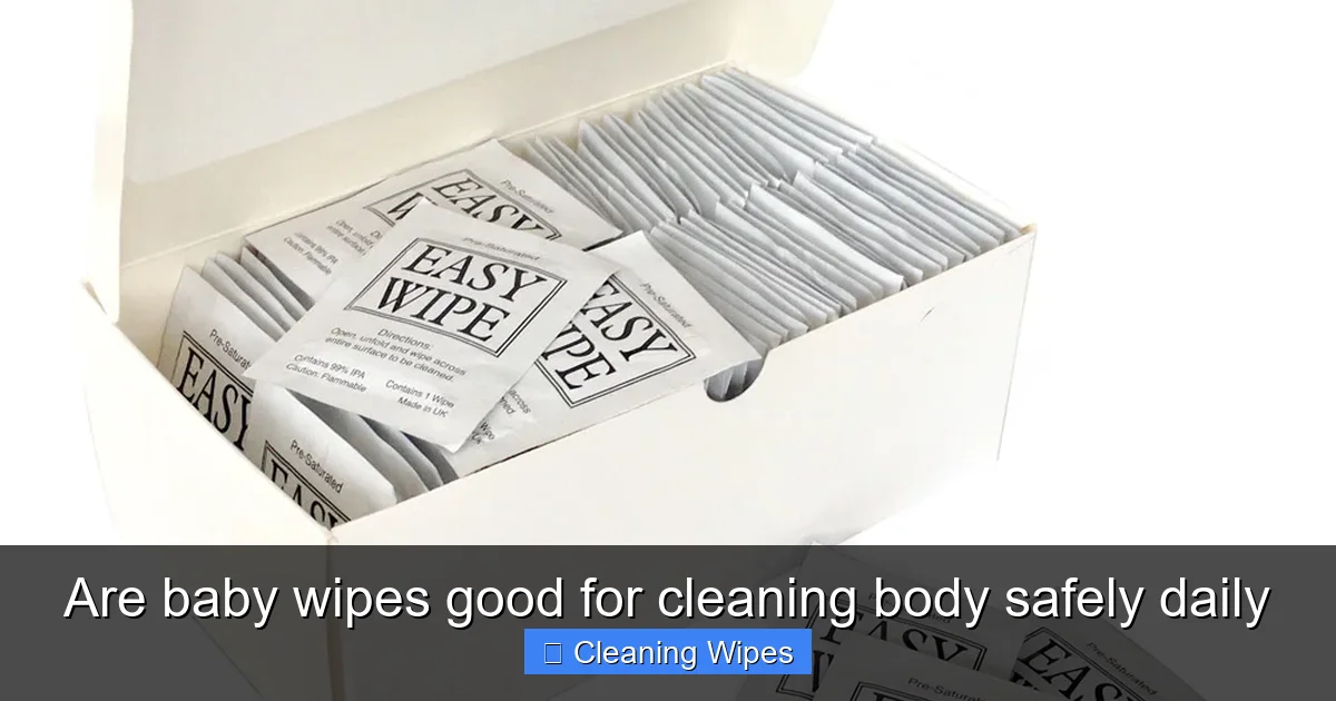 Are baby wipes good for cleaning body safely daily