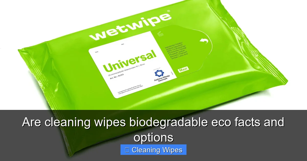 Are cleaning wipes biodegradable eco facts and options