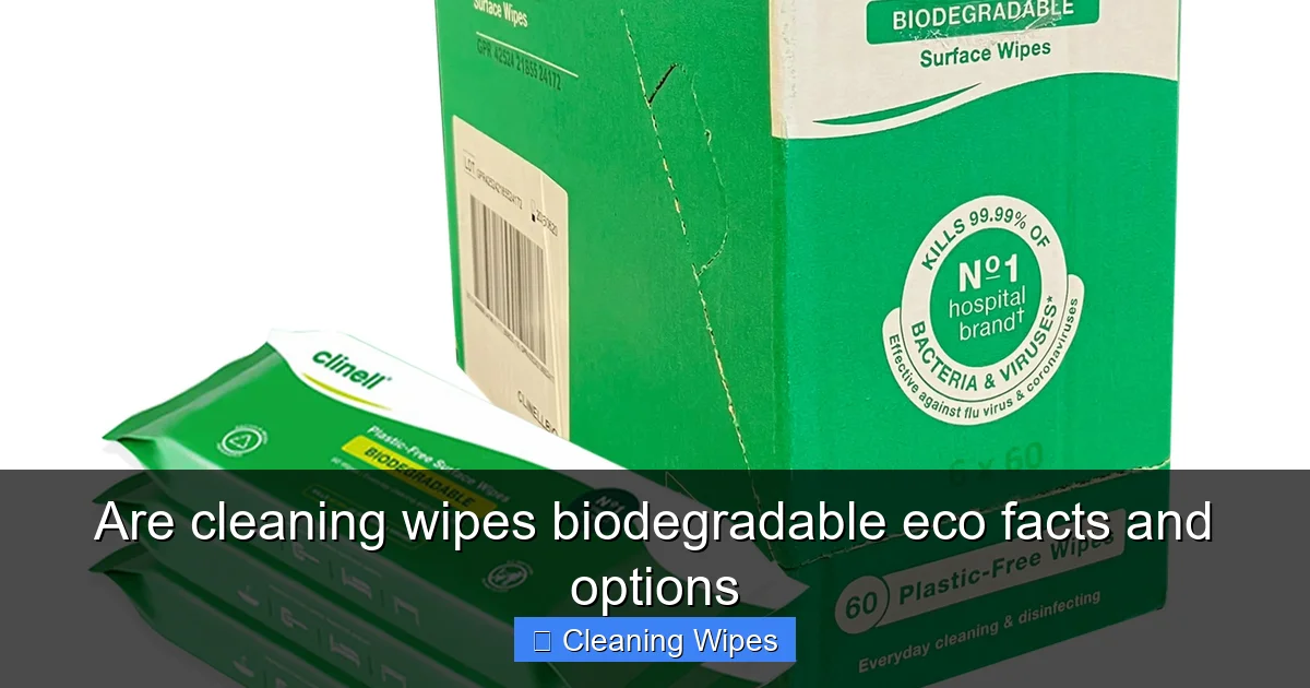Are cleaning wipes biodegradable eco facts and options