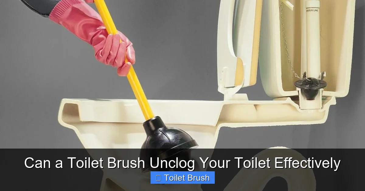 Can a Toilet Brush Unclog Your Toilet Effectively