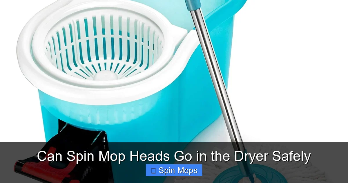Can Spin Mop Heads Go in the Dryer Safely
