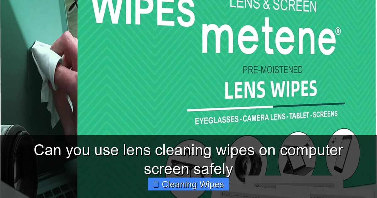 Can you use lens cleaning wipes on computer screen safely