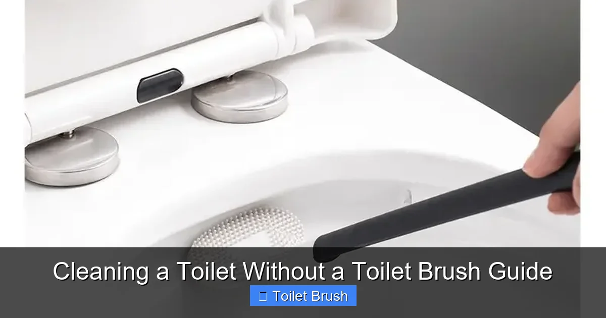 Cleaning a Toilet Without a Toilet Brush Guide