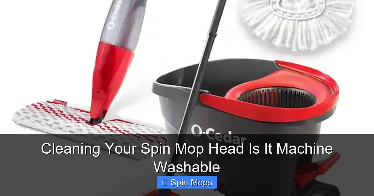 Cleaning Your Spin Mop Head Is It Machine Washable