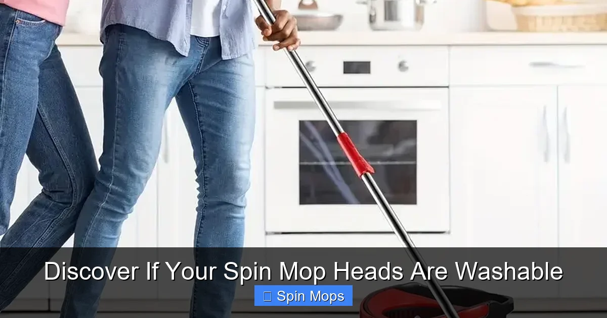 Discover If Your Spin Mop Heads Are Washable