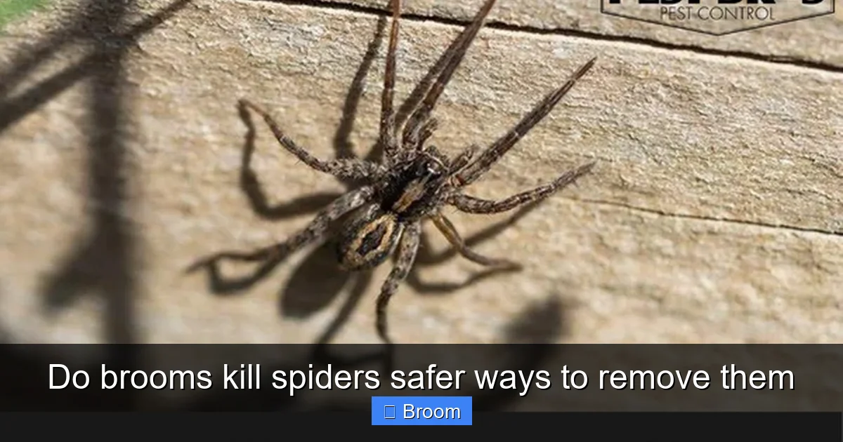Do brooms kill spiders safer ways to remove them