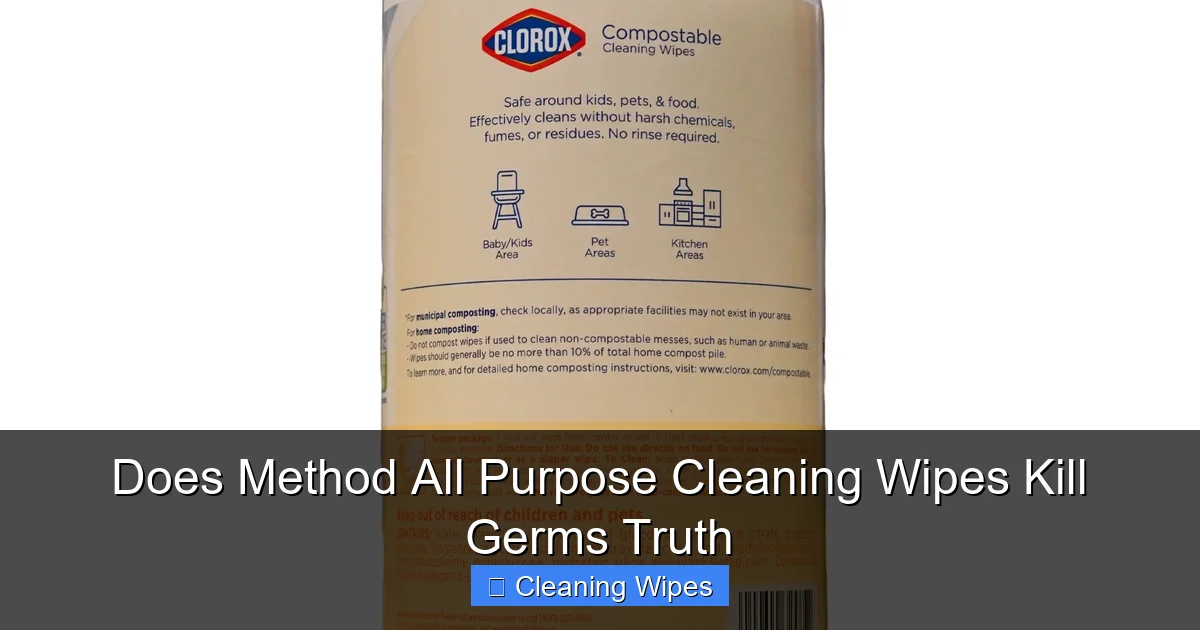 Does Method All Purpose Cleaning Wipes Kill Germs Truth