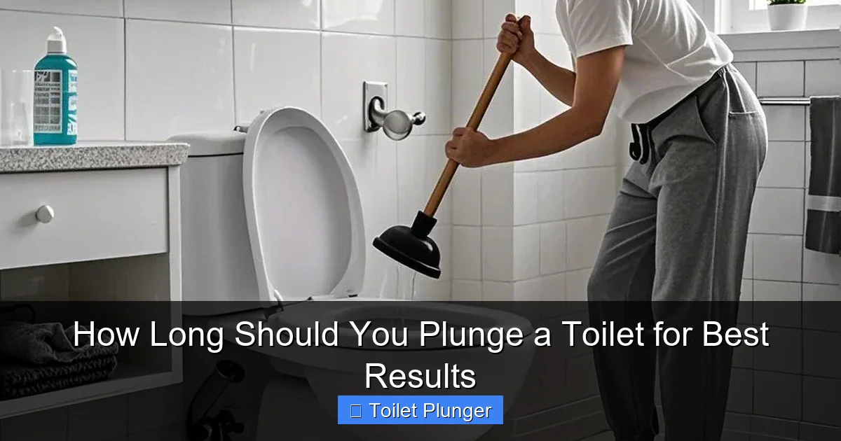 How Long Should You Plunge a Toilet for Best Results