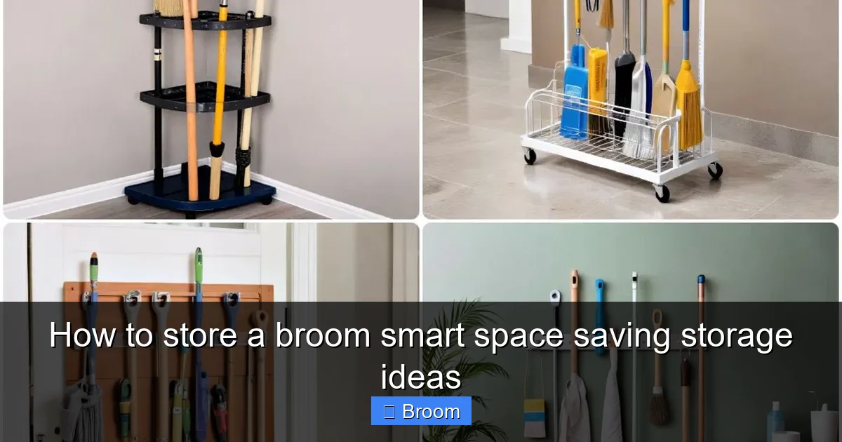 How to store a broom smart space saving storage ideas