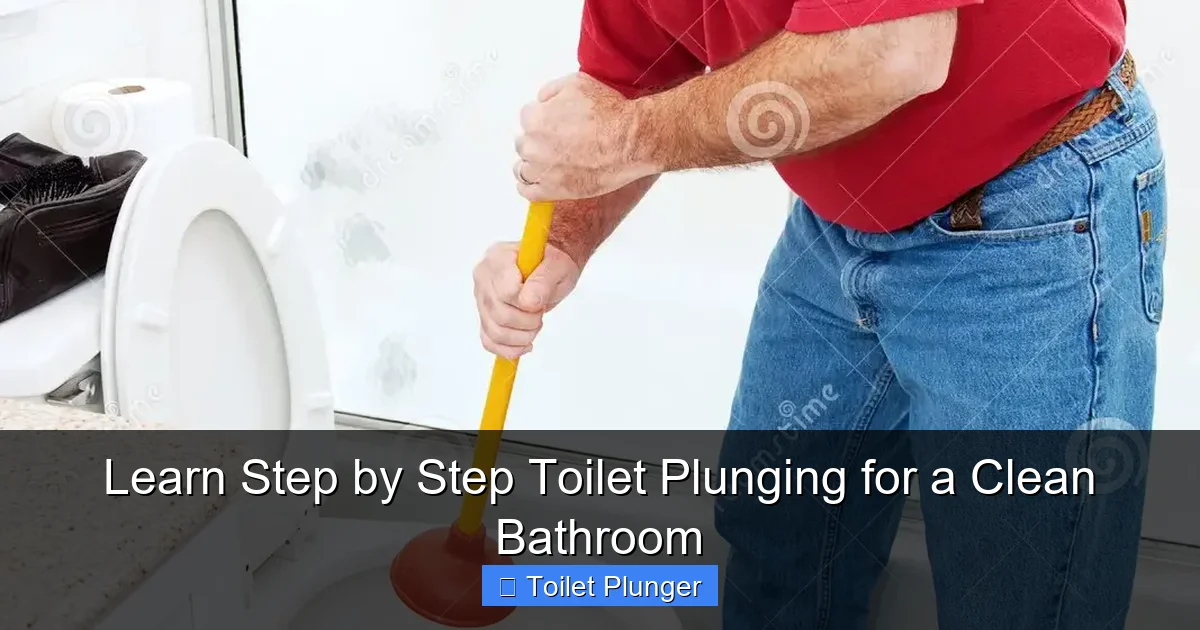 Learn Step by Step Toilet Plunging for a Clean Bathroom