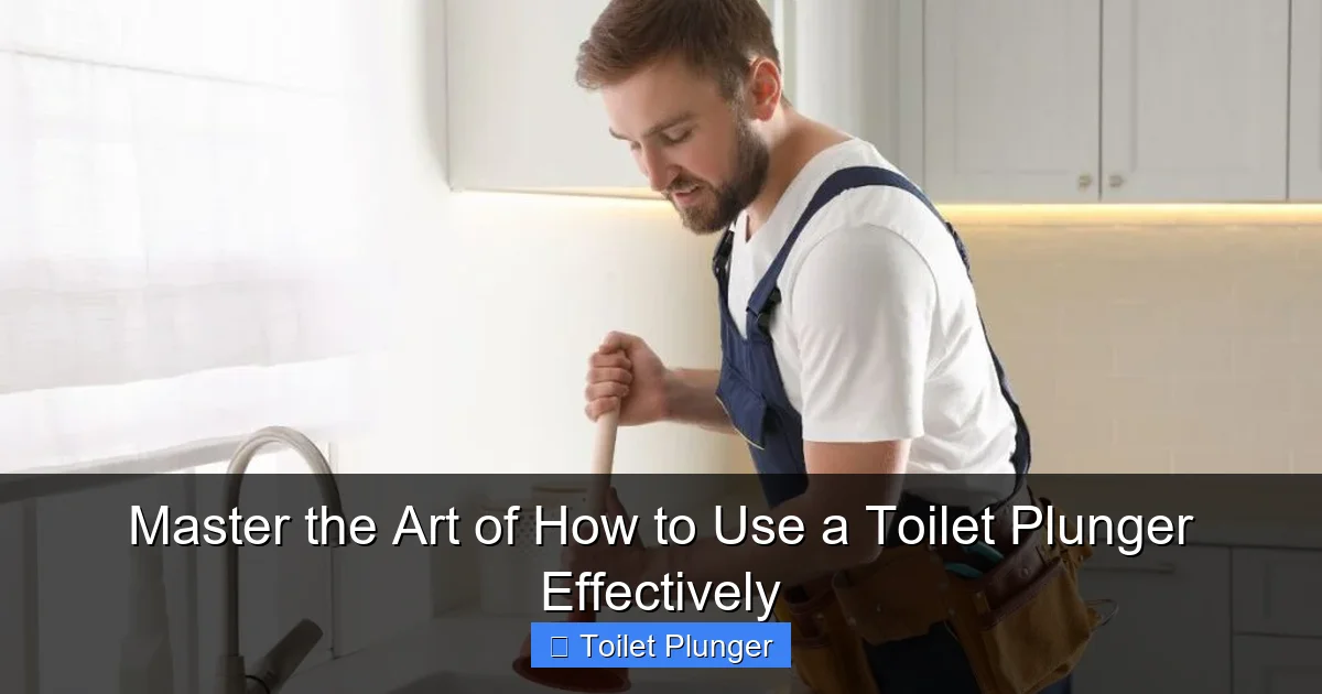 Master the Art of How to Use a Toilet Plunger Effectively