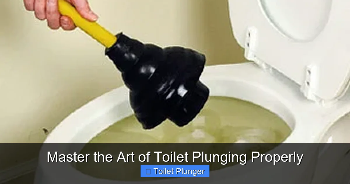 Master the Art of Toilet Plunging Properly