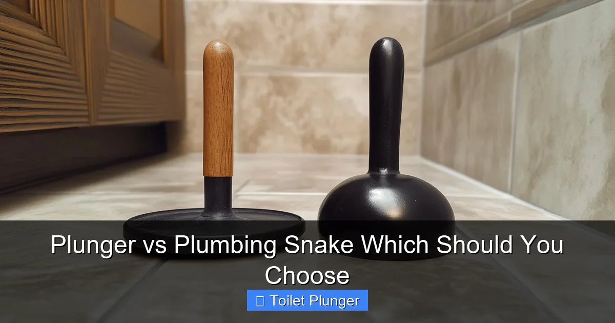 Plunger vs Plumbing Snake Which Should You Choose