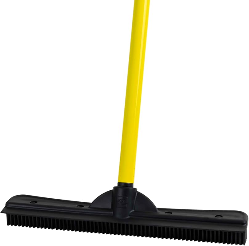 FURemover Original Rubber Broom with Squeegee and Telescopic Handle, b