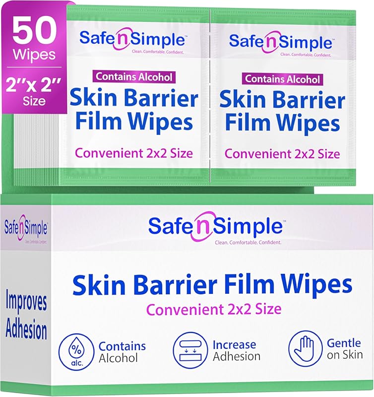 Safe n' Simple Skin Barrier Wipe with Alcohol