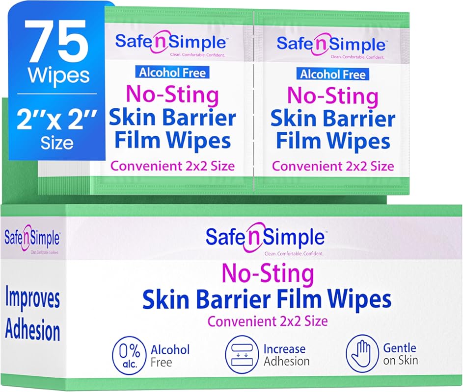 Safe n' Simple No Sting Skin Prep Wipes
