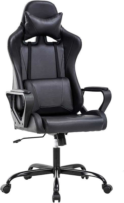 BestOffice Racing Style Ergonomic Gaming Chair with Lumbar Support, Sw