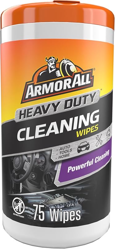 Armor All Heavy Duty Cleaning Wipes, Disposable Car Wipes