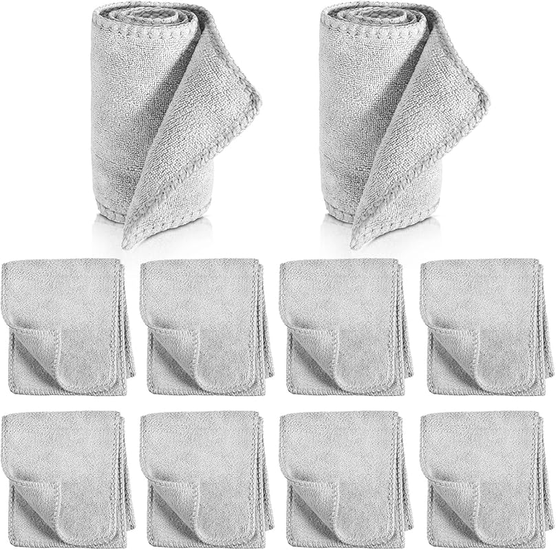 Microfiber Shoe Polishing Cloth Kit with Applicator Daubers for Leathe