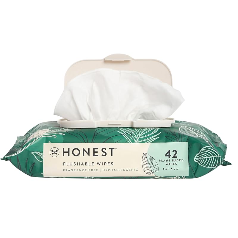 The Honest Company Hypoallergenic Flushable Wipes for Women with Sensi