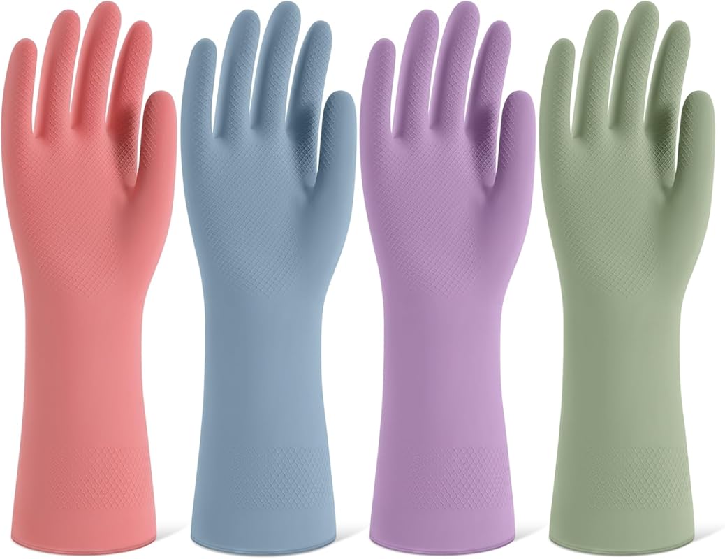 Reusable Rubber Dishwashing Gloves