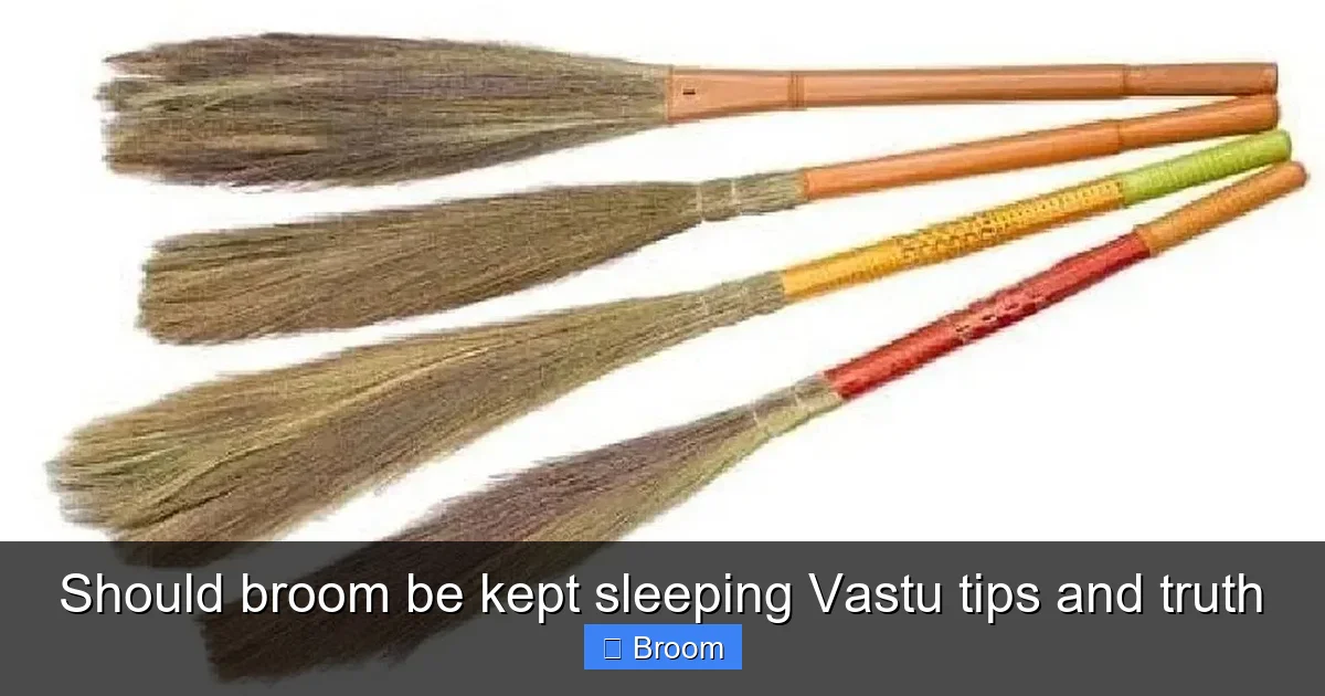 Should broom be kept sleeping Vastu tips and truth