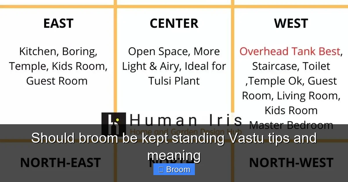 Should broom be kept standing Vastu tips and meaning