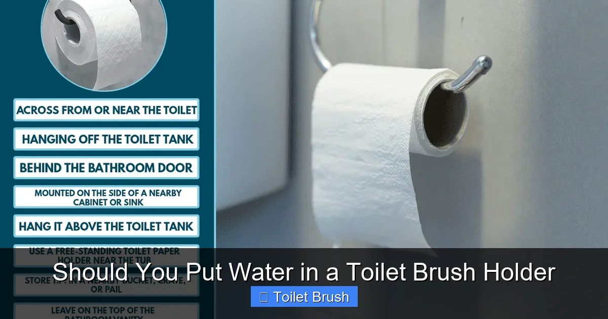 Should You Put Water in a Toilet Brush Holder