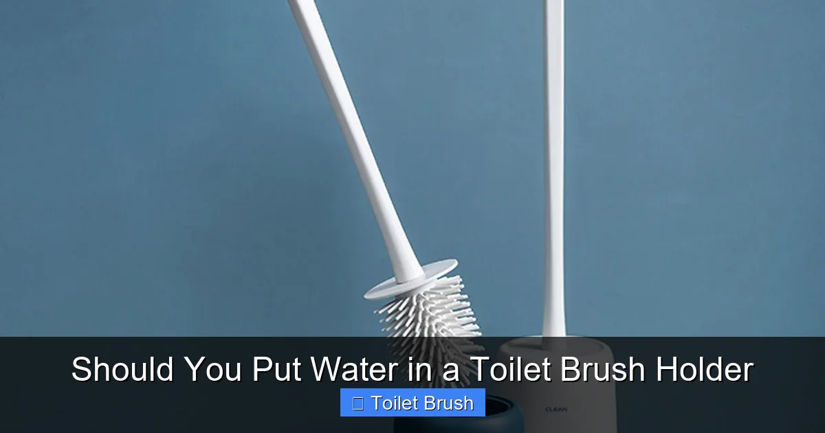 Should You Put Water in a Toilet Brush Holder