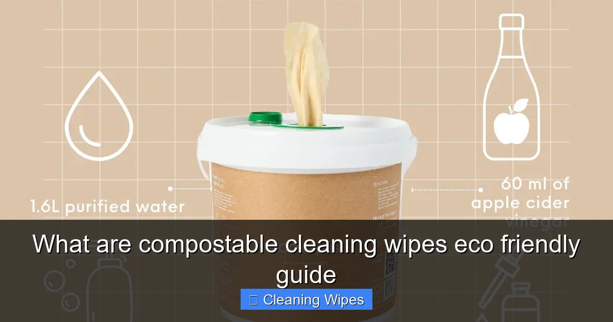 What are compostable cleaning wipes eco friendly guide