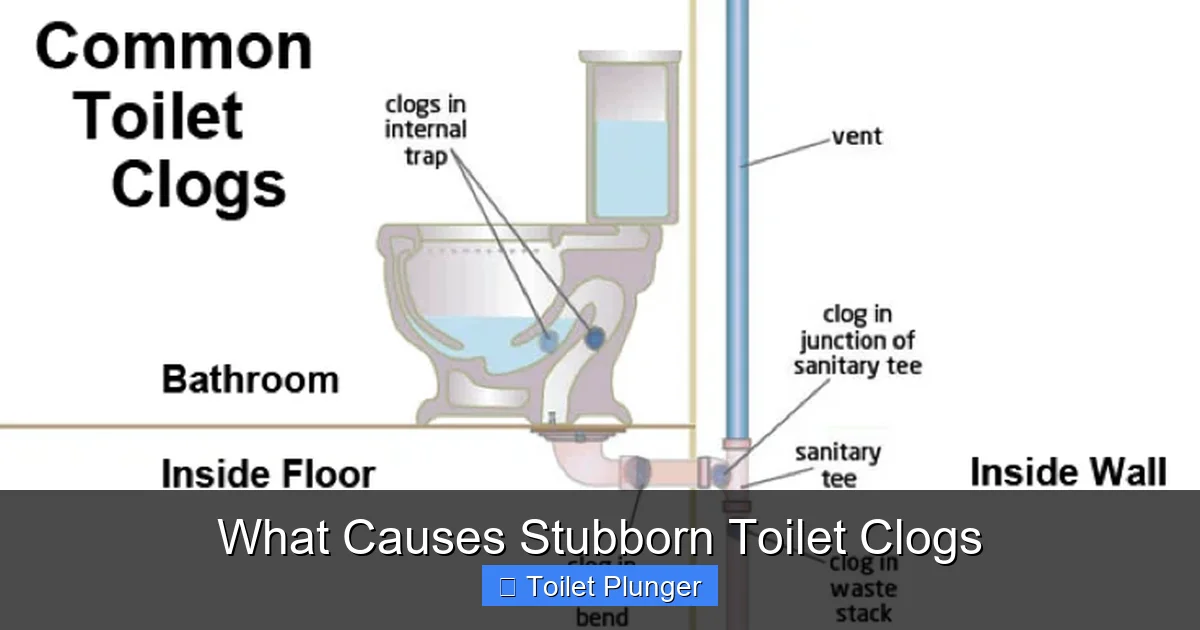 What Causes Stubborn Toilet Clogs